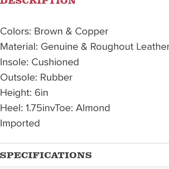 Circle G By Corral Copper Handcrafted Leather Ankle Boots - Picture 4 of 8